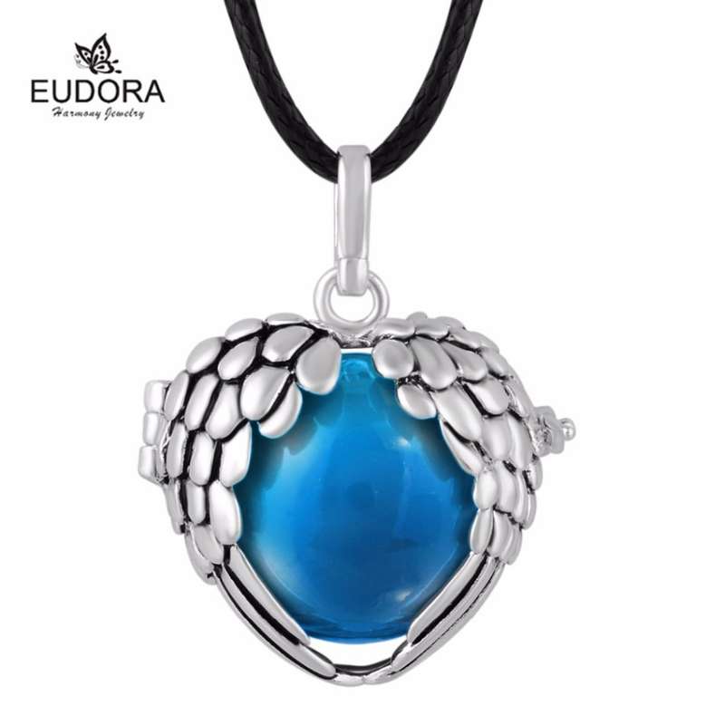 PREGNANCY HARMONY BOLA PENDANT NECKLACE | Angel caller | Silver | Colour chime ball of your choice