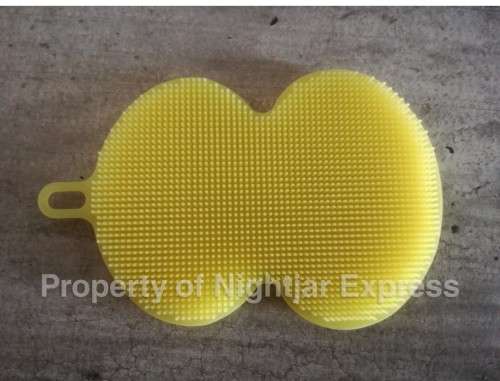 3 Pack multi-purpose, anti-bacterial household cleaning silicone scrubber sponge | Food grade