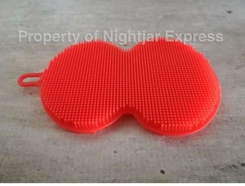 3 Pack multi-purpose, anti-bacterial household cleaning silicone scrubber sponge | Food grade