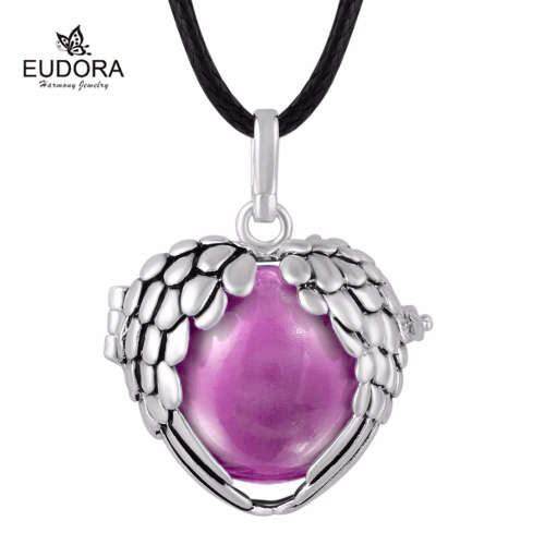 PREGNANCY HARMONY BOLA PENDANT NECKLACE | Angel caller | Silver | Colour chime ball of your choice