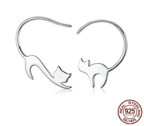 Silver earrings | 925 Silver earrings |  sterling silver cat earrings | In stock