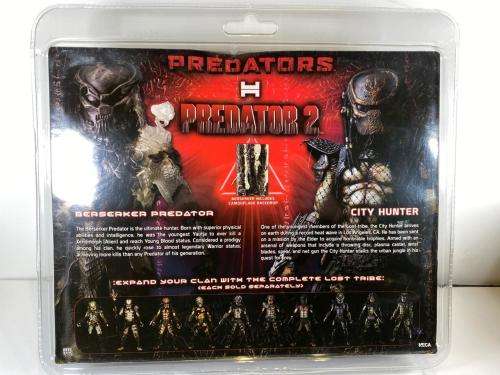 Predator Berserker & City Hunter NECA Figures Double Pack - New