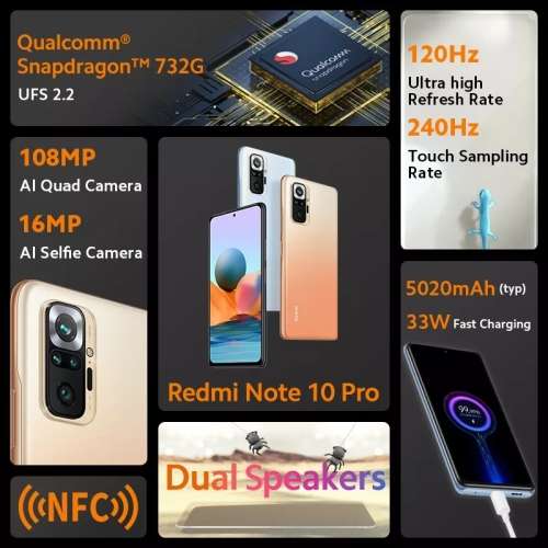 Redmi Note 10 pro 8GB/128GB