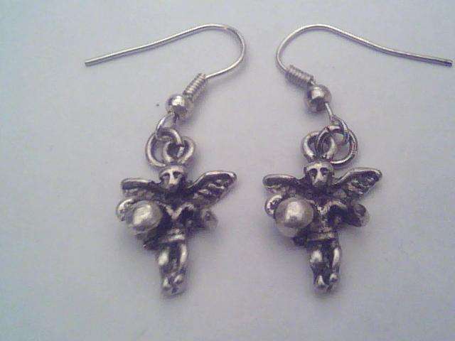 Silver Angel pair Earrings