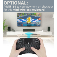 Wireless QWERTY RGB Backlit Touchpad Keyboard Air Mouse