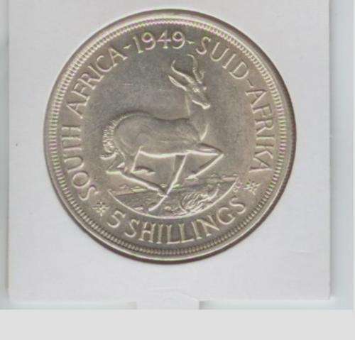 A 1949 5 SHILLINGS UNC.GRADE ME!!!!