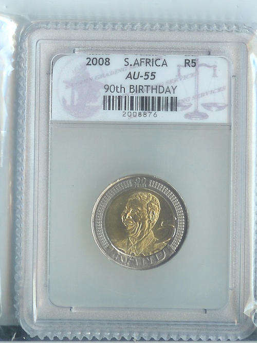 A AU 55 2008 MANDELA 90TH BIRTHDAY COIN @ A GREAT PRICE!!!
