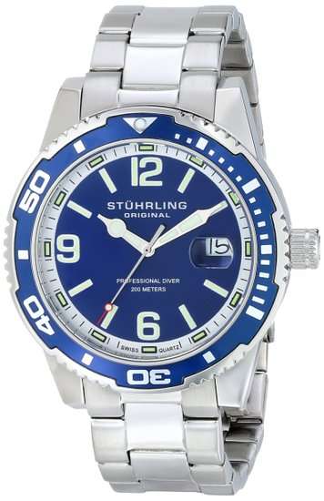 Stuhrling Original Men's 415.02 Aquadiver Regatta Watch