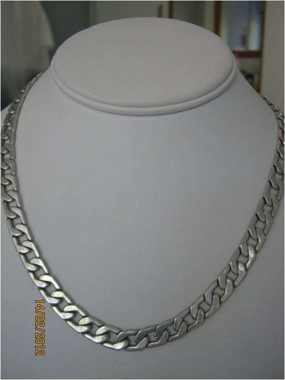 GENUINE 925 SILVER CURB CHAIN 7MM WIDTH