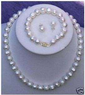 CULTURE PEARL SET - 8MM PEARL SIZE - SEE PICTURES