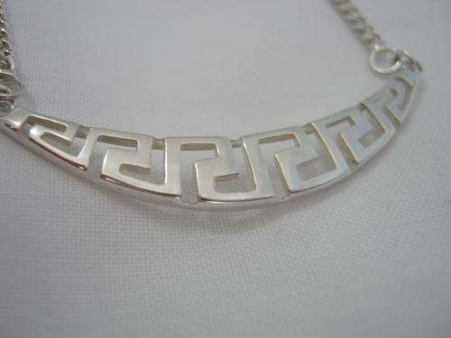 SILVER NECKLACE, 2 PAIRS EARRINGS & RING