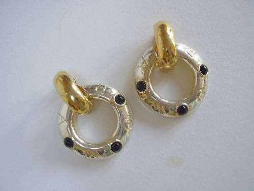VINTAGE NAUTICAL CLIP ON EARRINGS - GREAT CONDITION