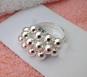 Charming 925 Silver Grape Charm Ring