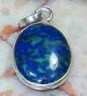 BLUE LACE AGATE PENDANT INCASED IN SILVER