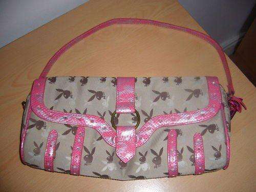 PLAYBOY GREY AND PINK HANDBAG