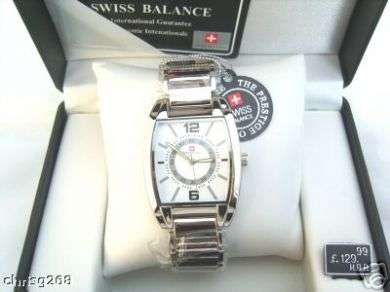 Mens Swiss Balance Sports Watch White