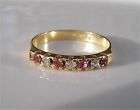 PINK SAPPHIRE 18KT GF ETERNITY RING (NOT GOLD)