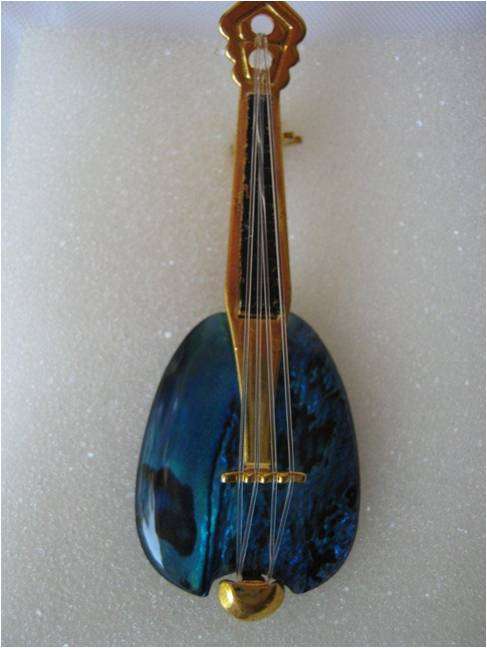 ABALONE GUITAR BROOCH