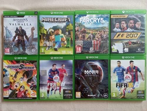Xbox1 Clearance! Assassin's Creed Valhalla, Minecraft, Farcry 5, F1 2017, Mass Effect Andromeda etc