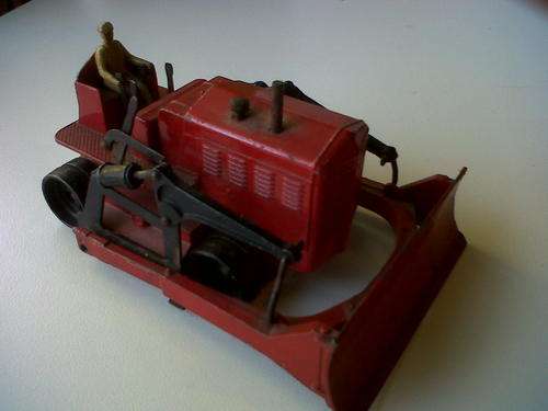 (145mm) DINKY SUPERTOYS BLAW KNOX BULLDOZER (MADE IN ENGLAND)