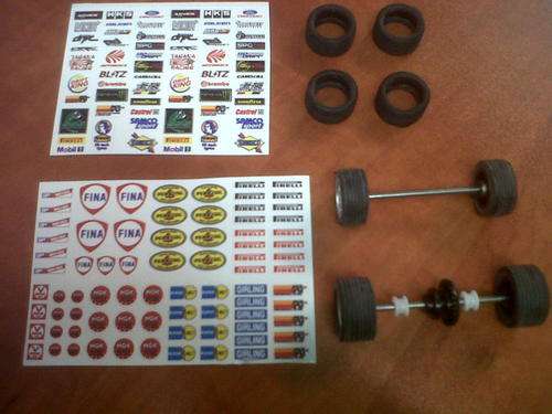 Scalextric decals and new rims / tyres