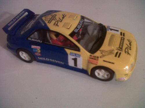 SCALEXTRIC SUBARU   -   1/32 SCALE SLOT CAR