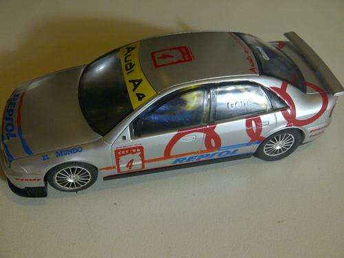 SCALEXTRIC AUDI A4 REPSOL  -  1 /32 SCALE SLOT CAR   (HARD TO FIND)