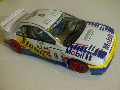 8 of 20 R1 AUCTIONS!!!!  *SCALEXTRIC SUBARU  -  1 /32 SCALE SLOT CAR*