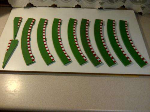 SLOT CAR TRACK SPARES / PIECES - 10 x SCX RUN-OFFS