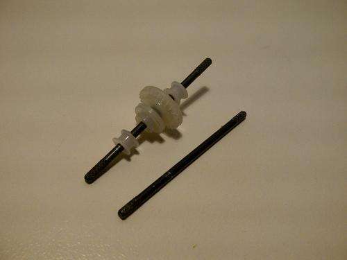SLOT CAR SPARES - NICE CROWN / BEARING / AXLE SET