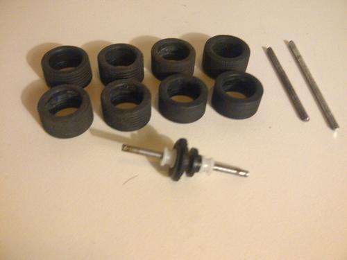 SLOT CAR SPARES - usable tyres / crown / axle etc