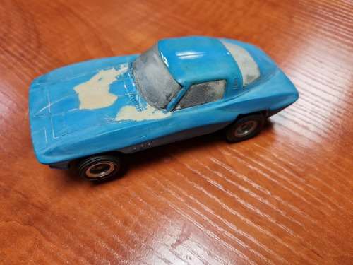 1/32 Corvette slot car , custom build with nice chassis and motor