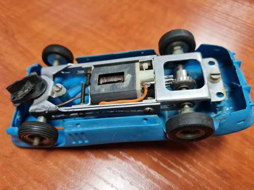 1/32 Corvette slot car , custom build with nice chassis and motor