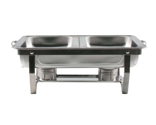 11 Litre Chafing Dish Double Stainless Steel Steam Pan
