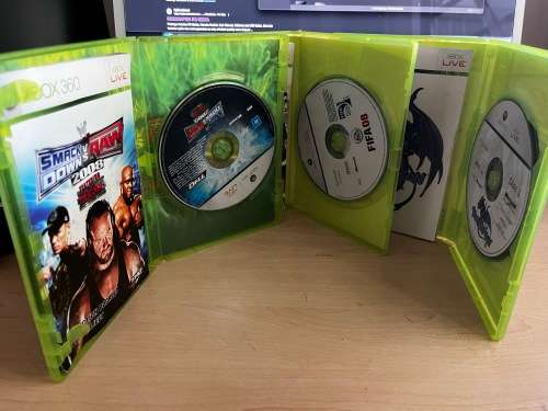 XBOX 360 GAME BUNDLE! BLUE DRAGON, FIFA 08, SMACKDOWN 08