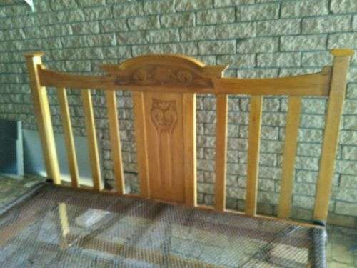 Oak double bed