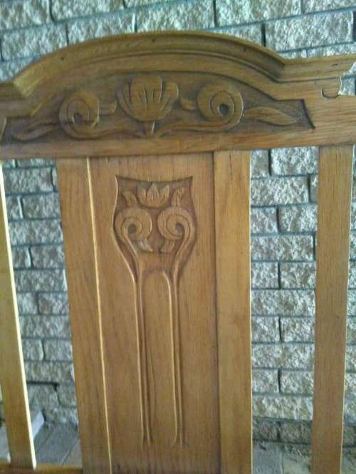 Oak double bed