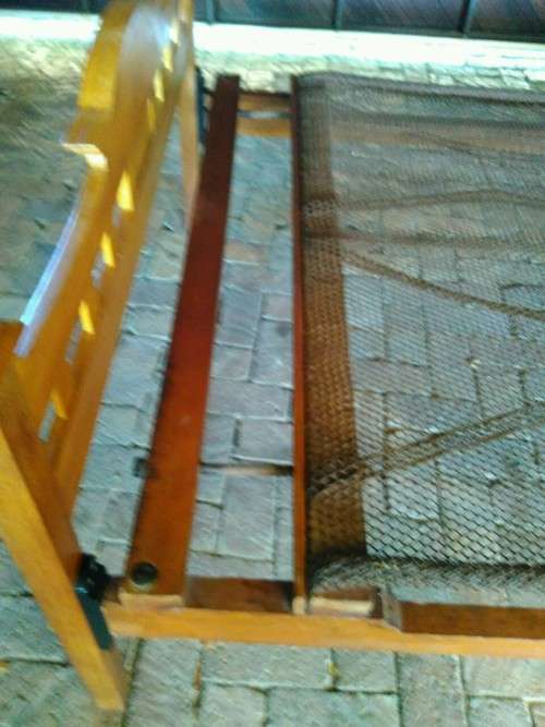 Oak double bed