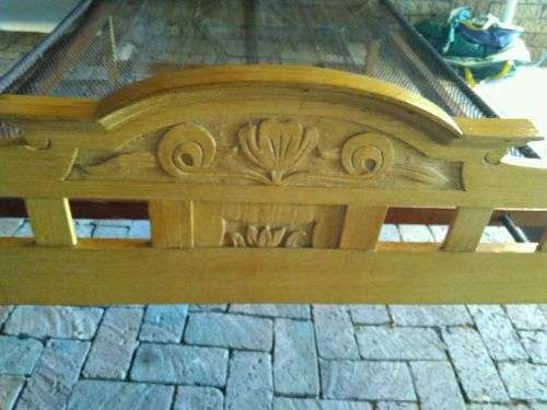 Oak double bed