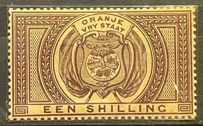 OFS - 1882 - 1S - ONE SHILLING PURPLE-BROWN MINT NH ** (SACC F3)