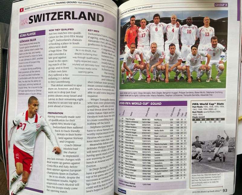 FIFA 2010 OFFICIAL MATCH PROGRAMME - FOR THE KNOCKOUT STAGES