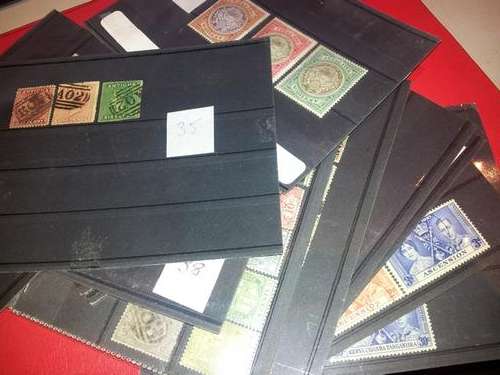 12 Cards of Commonwealth Sets + singles - QV to KGVI