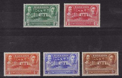 BARBADOS = 1939 KGVI GENERAL ASSEMBLY = MVLH