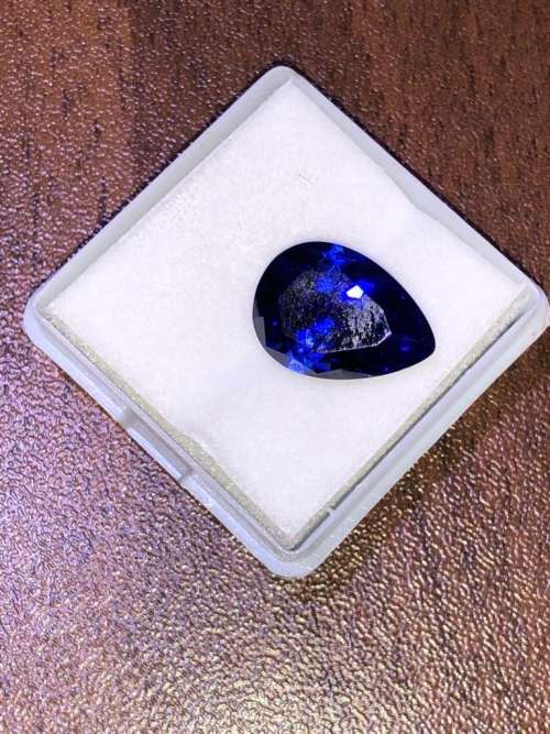 Amazing Spectacular Tiffany & Co. Like Specs 8,95ct Natural Tanzanite Pear Shaped AAAA++++