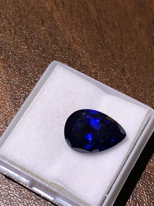 Amazing Spectacular Tiffany & Co. Like Specs 8,95ct Natural Tanzanite Pear Shaped AAAA++++