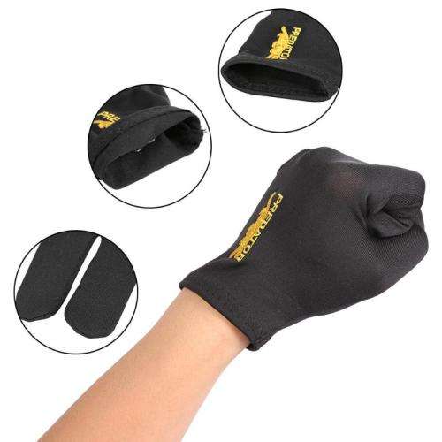 Snooker Billiard Cue Glove Pool Left Hand Open Three Finger Color: Black, Blue, Red,Brown