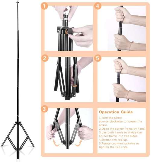 Ring Light 10" with Adjustable Tripod Stand & Phone Holder for Youtube Video, Dimmable Desk LED Ring
