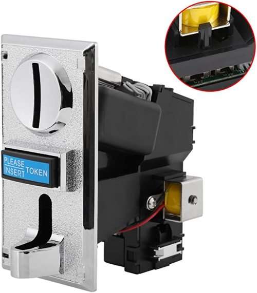 Coin Acceptor, Multi Coin Acceptor Selector Slot for Arcade Game Mechanism Vending Machine