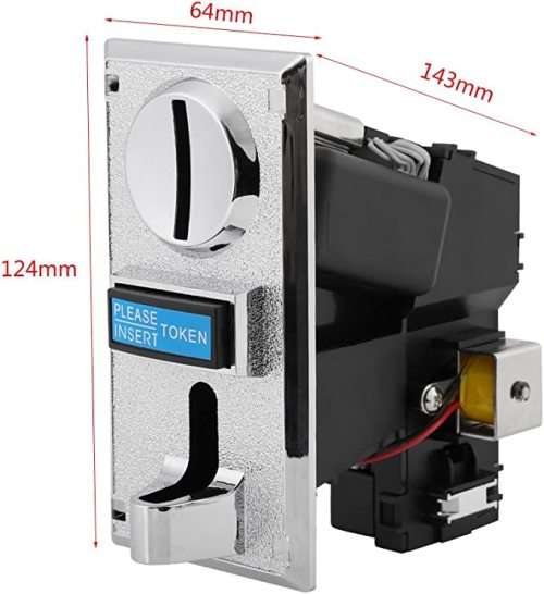 Coin Acceptor, Multi Coin Acceptor Selector Slot for Arcade Game Mechanism Vending Machine