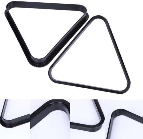 Pool Table Triangle Black Plastic 8 Ball Rack Standard Size